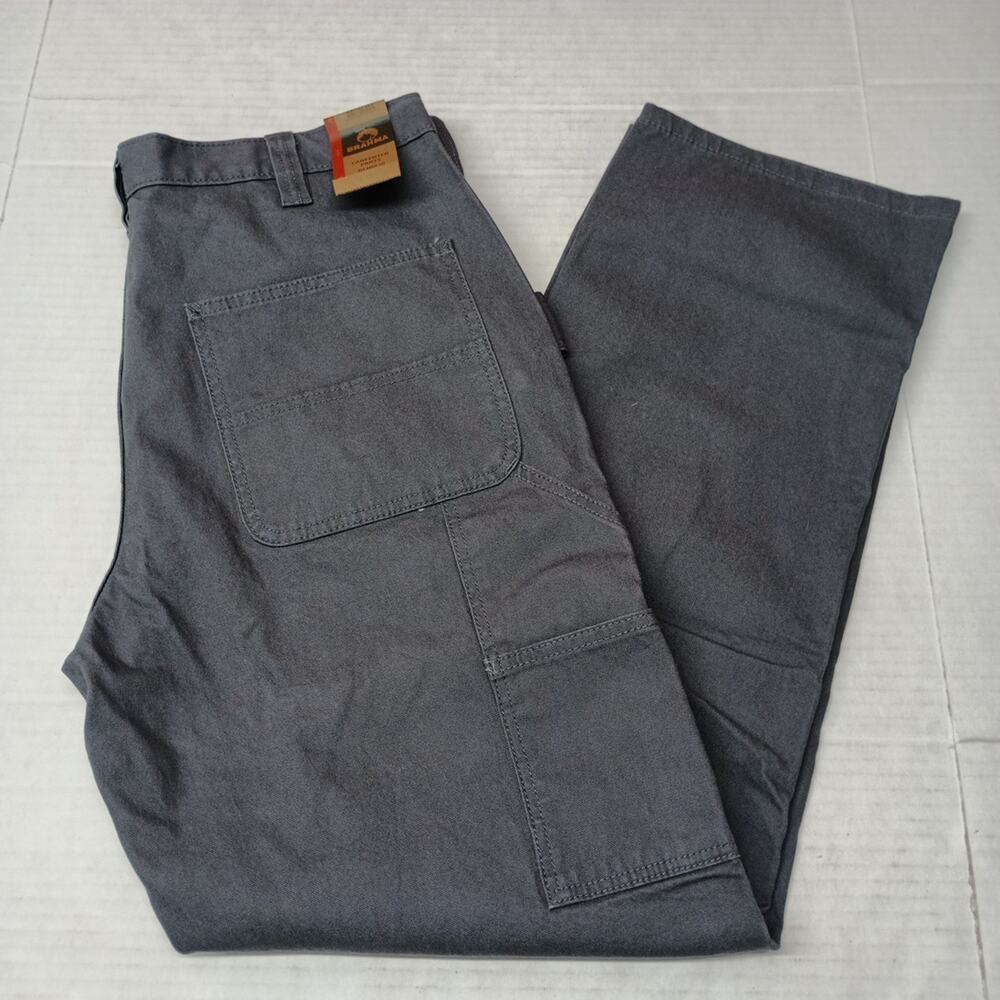 Brahma Heavy Work Carpenter Pants Men's Size 32x32 Gray‎ Relaxed Fit